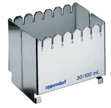 德國(guó)艾本德（Eppendorf）ReservoirRack,用于存放10mL、30mL和100mL試劑槽。最多可以放置7個(gè)試劑槽模塊或試劑槽
